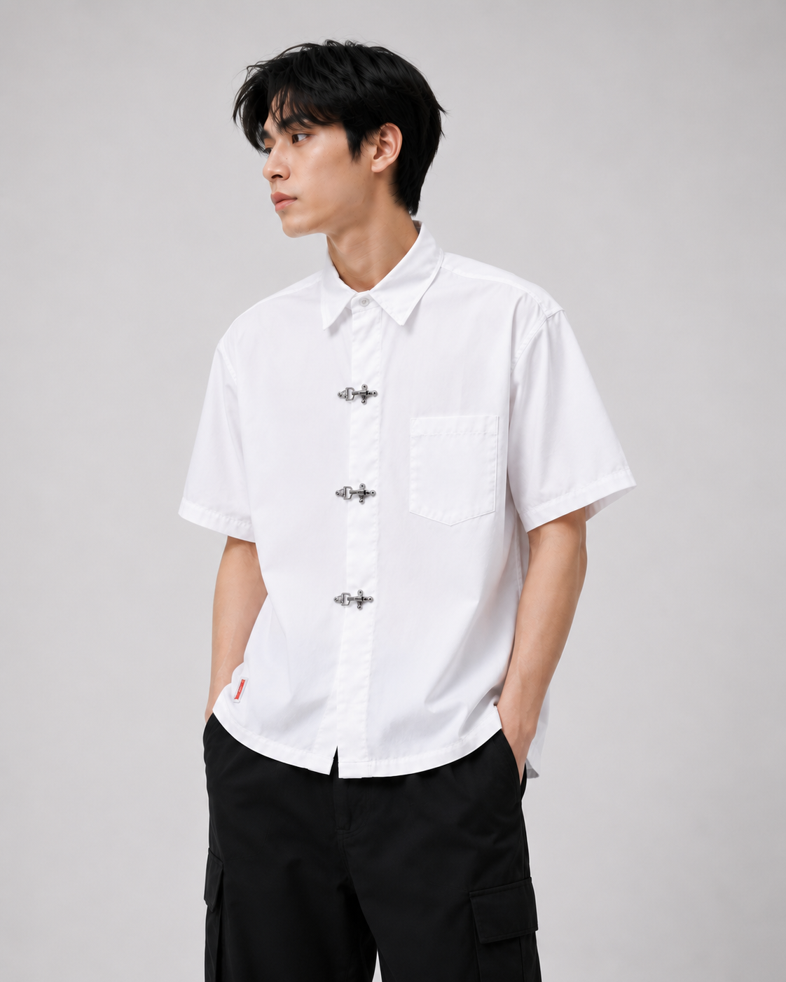 Clasp Essential White Shirt – Clean Minimal Streetwear