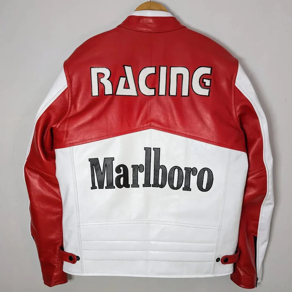Marlboro Classic Cowhide Leather Jacket – Rugged & Refined | WesternVibe®