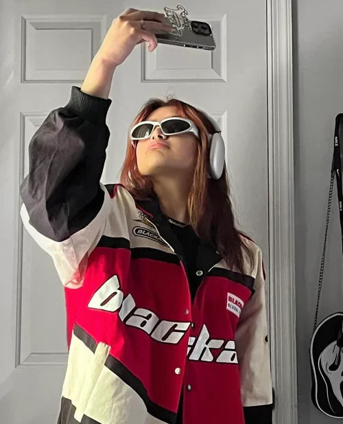 Black AIR F1 Racing Jacket | Premium Motorsport Streetwear by WesternVibe®