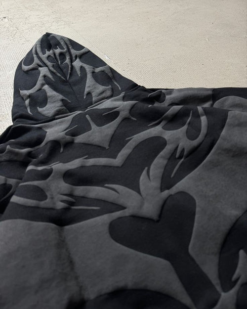 Tribal Shadow Delta Hoodie | Premium Oversized Streetwear by WesternVibe®
