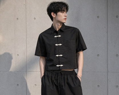 Seoul Shadow Oversized Shirt – Korean Streetwear Edition