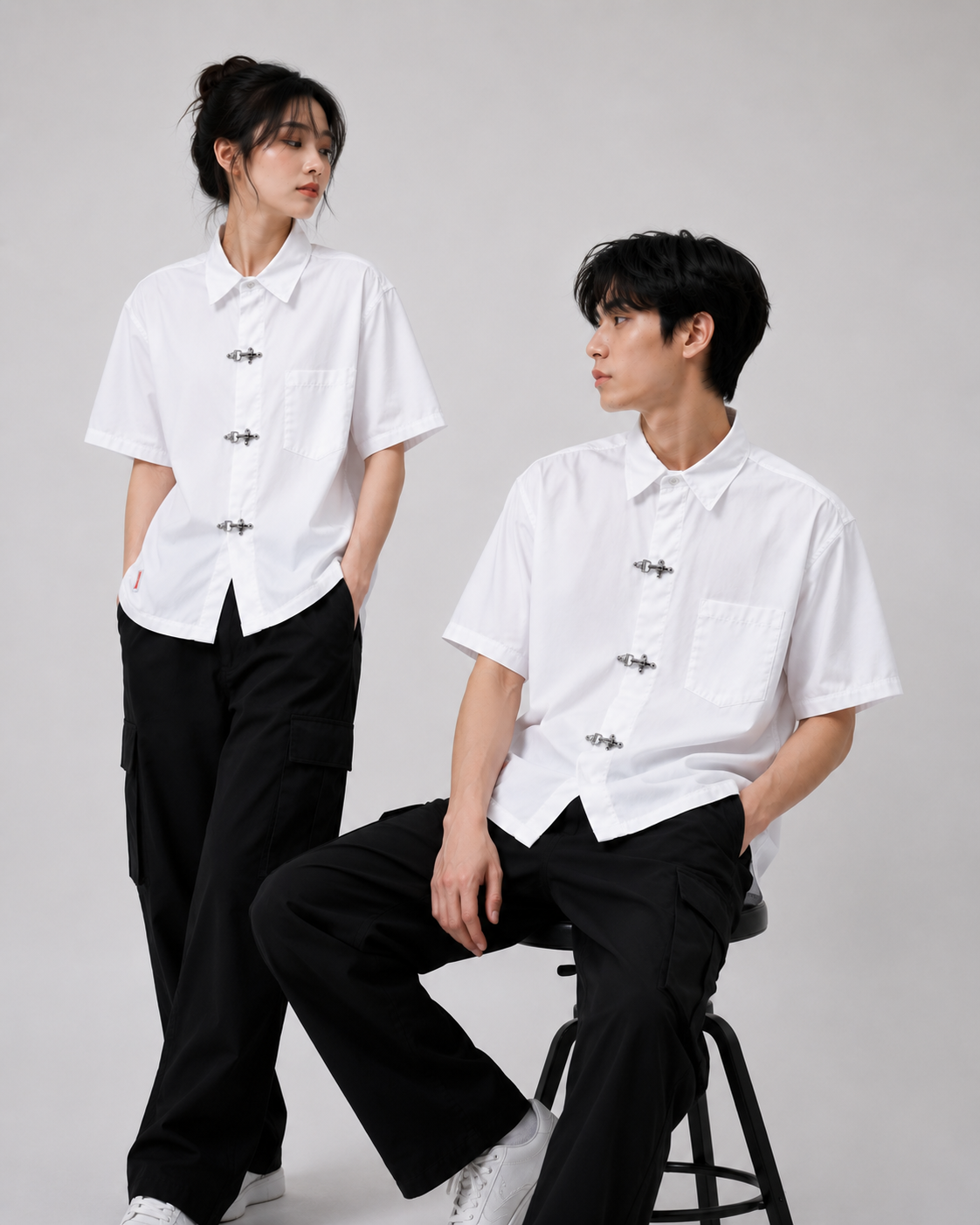 Clasp Essential White Shirt – Clean Minimal Streetwear