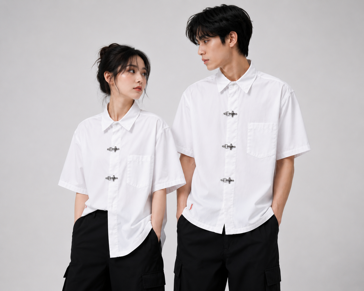 Clasp Essential White Shirt – Clean Minimal Streetwear