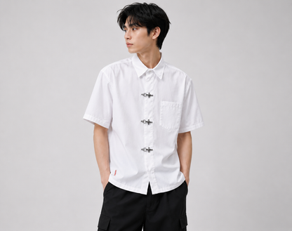 Clasp Essential White Shirt – Clean Minimal Streetwear