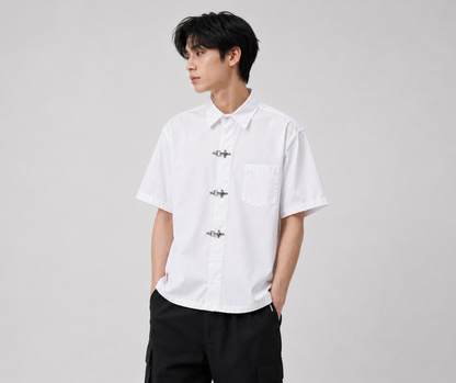 Clasp Essential White Shirt – Clean Minimal Streetwear