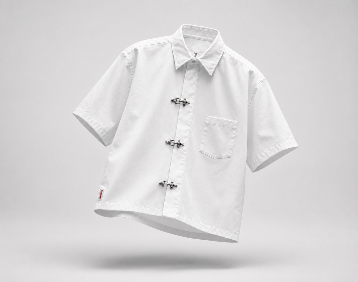 Clasp Essential White Shirt – Clean Minimal Streetwear