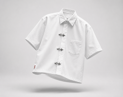 Clasp Essential White Shirt – Clean Minimal Streetwear