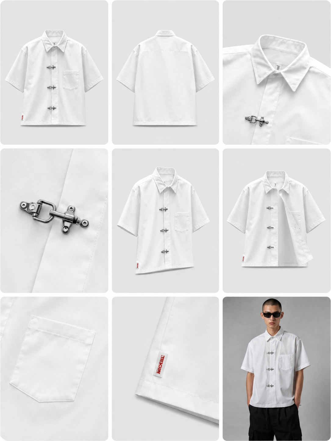Clasp Essential White Shirt – Clean Minimal Streetwear