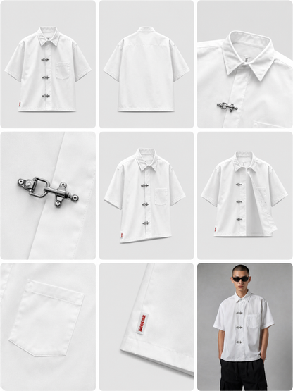 Clasp Essential White Shirt – Clean Minimal Streetwear