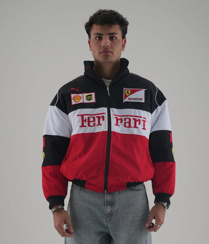 Ferrari Embroidered Jacket – Premium Racing Style Unisex Jacket | Westernvibe