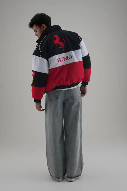 Ferrari Embroidered Jacket – Premium Racing Style Unisex Jacket | Westernvibe