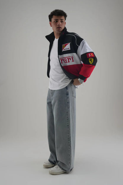 Ferrari Embroidered Jacket – Premium Racing Style Unisex Jacket | Westernvibe