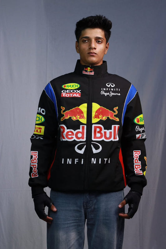 Red Bull Racing Vintage F1 Jacket – Unisex Motorsport Streetwear | Westernvibe