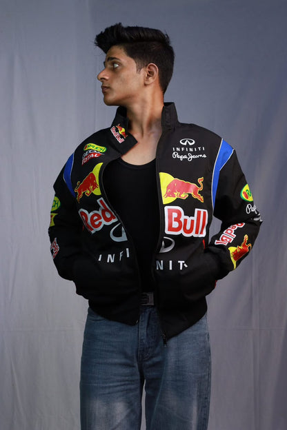 Red Bull Racing Vintage F1 Jacket – Unisex Motorsport Streetwear | Westernvibe