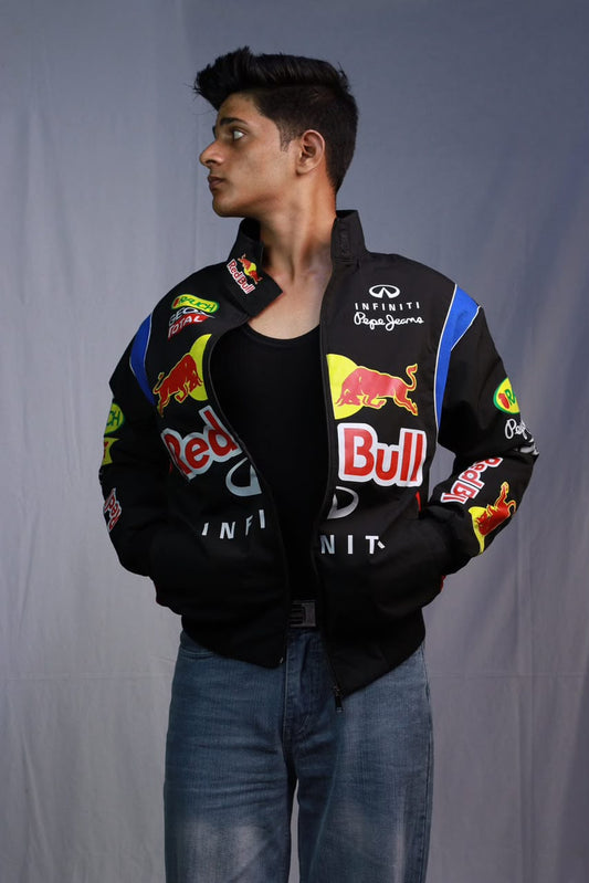 Red Bull Racing Vintage F1 Jacket – Unisex Motorsport Streetwear | Westernvibe