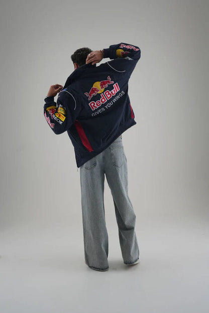 Red Bull Embroidered Jacket – Premium Racing Style | Westernvibe