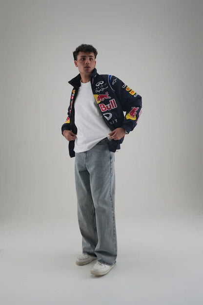 Red Bull Embroidered Jacket – Premium Racing Style | Westernvibe