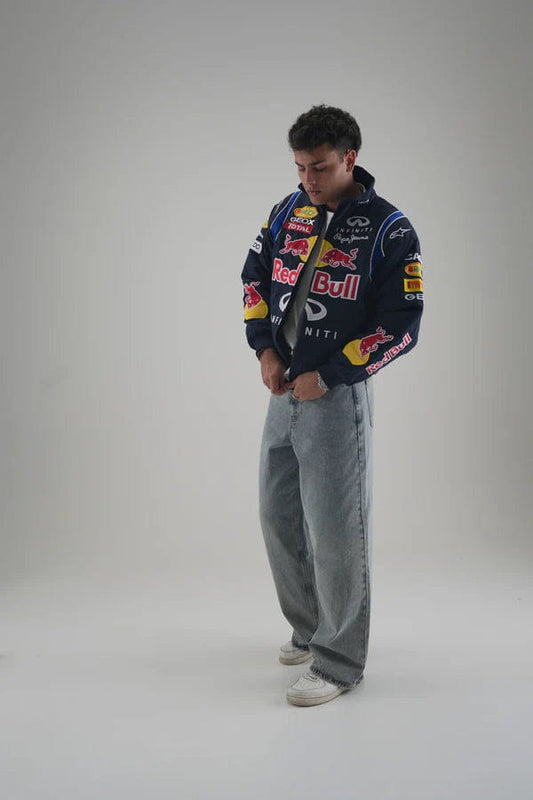 Red Bull Embroidered Jacket – Premium Racing Style | Westernvibe