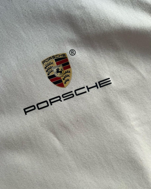 White Porsche Oversized T-Shirt – Premium Graphic Streetwear Tee for Men & Women