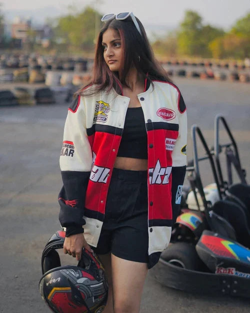 Black AIR F1 Racing Jacket | Premium Motorsport Streetwear by WesternVibe®