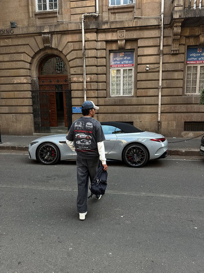 Oversized Porsche 911 Acid Wash T-Shirt – Premium Streetwear Tee for Men & Women