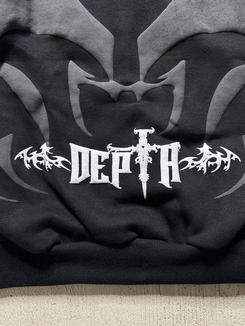 Tribal Shadow Delta Hoodie | Premium Oversized Streetwear by WesternVibe®