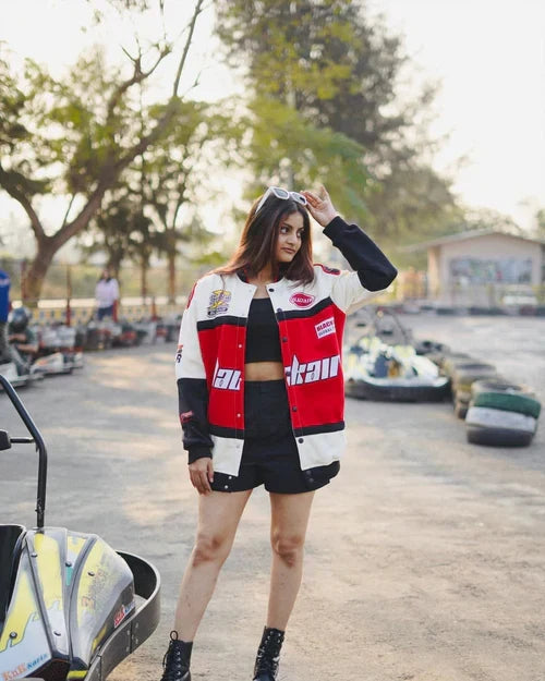 Black AIR F1 Racing Jacket | Premium Motorsport Streetwear by WesternVibe®