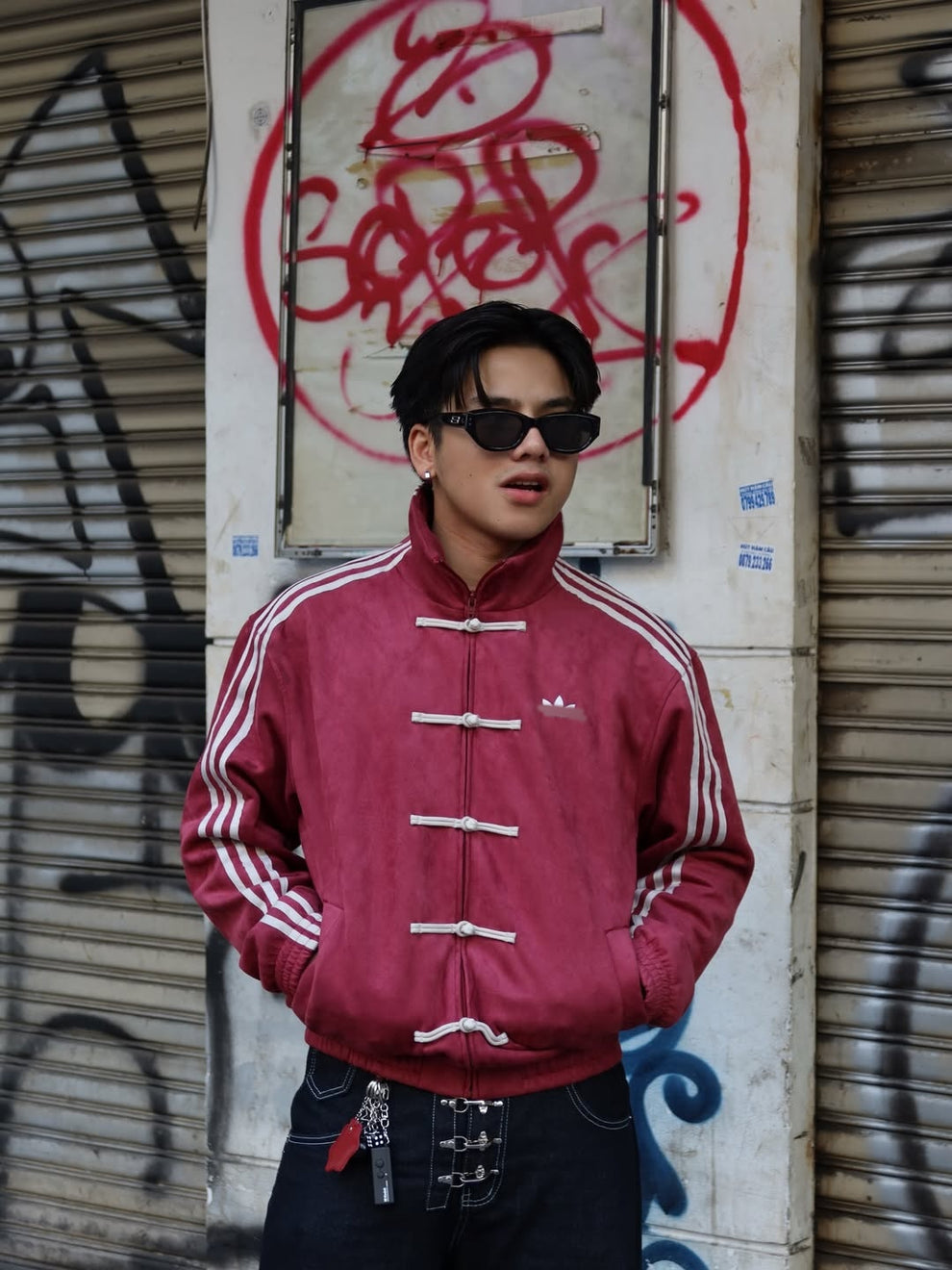CNY Suede Jacket – Oversized Unisex Chinese-Inspired Streetwear