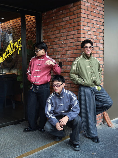 CNY Suede Jacket – Oversized Unisex Chinese-Inspired Streetwear