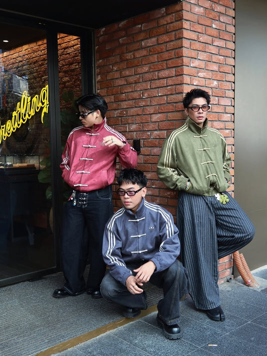 CNY Suede Jacket – Oversized Unisex Chinese-Inspired Streetwear