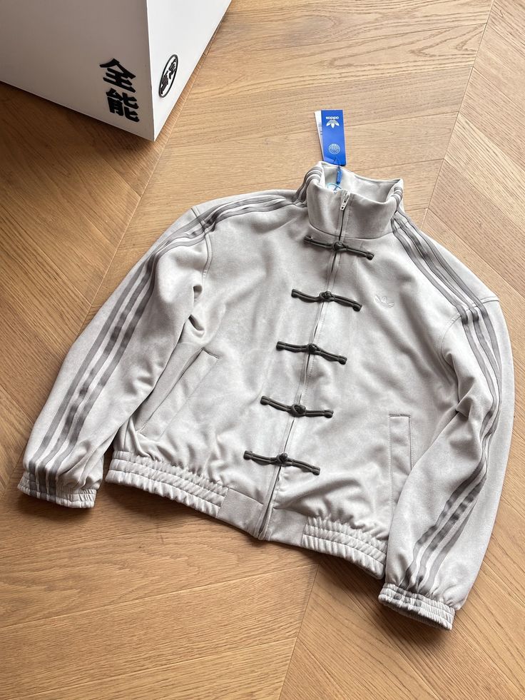 Cream CNY Suede Jacket – Chinese-Inspired Unisex Streetwear