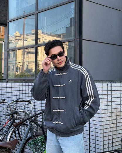 CNY Suede Jacket – Oversized Unisex Chinese-Inspired Streetwear