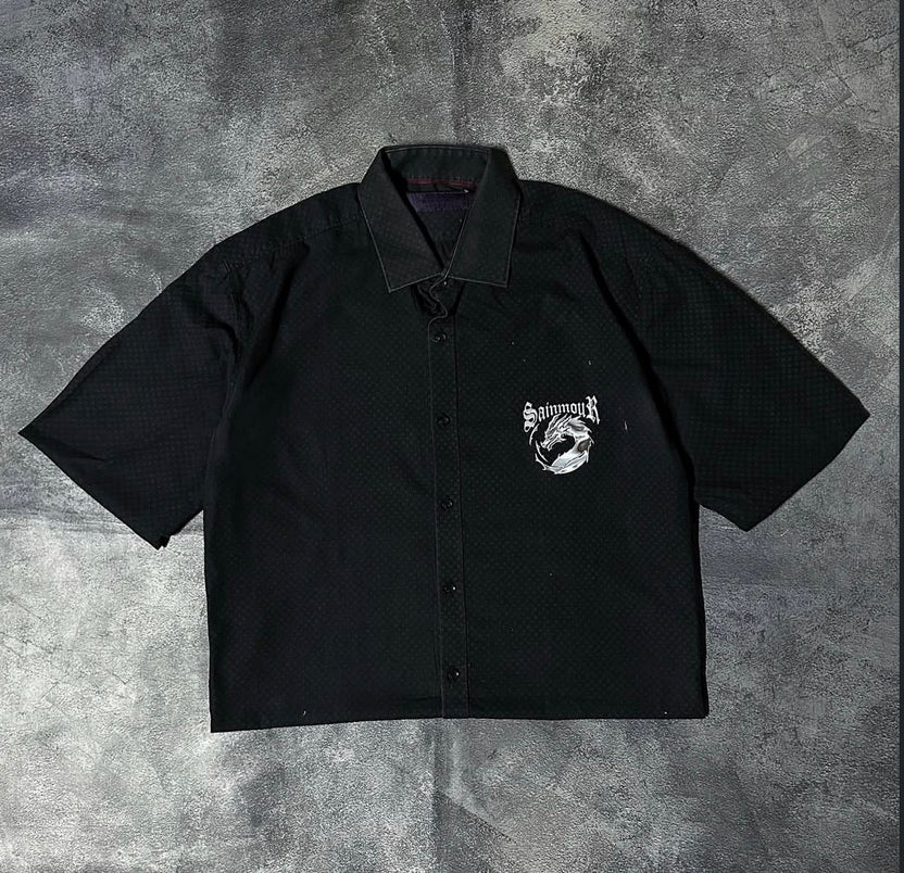 Celestial Dragon Graphic Oversized Shirt – Chinese Streetwear Edition