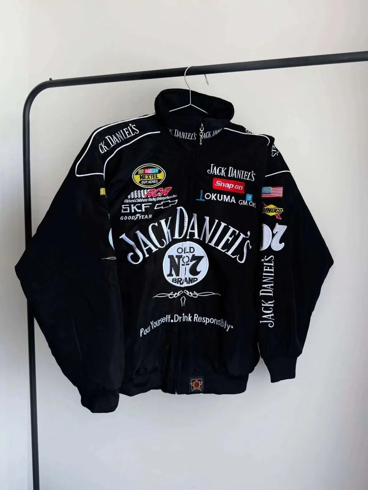 Jack Daniel’s Printed Parachute Jacket – Premium DTF Streetwear Edition
