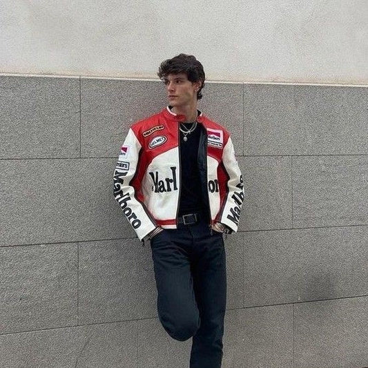 Marlboro Classic Cowhide Leather Jacket – Rugged & Refined | WesternVibe®