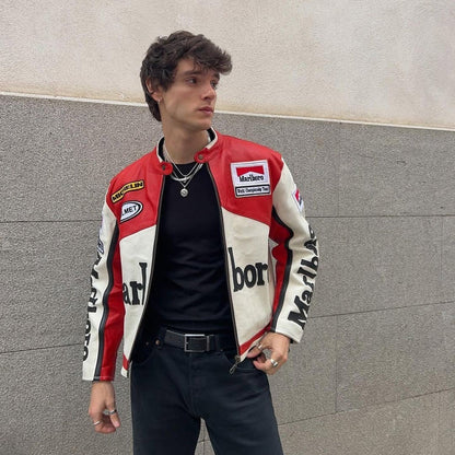 Marlboro Classic Cowhide Leather Jacket – Rugged & Refined | WesternVibe®