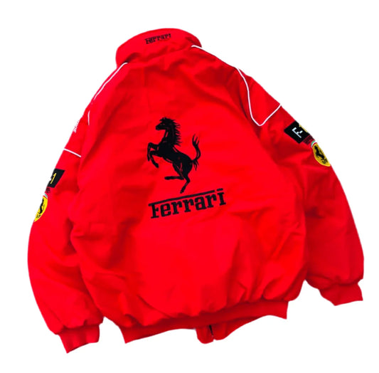 Red Ferrari F1 Racing Jacket – Formula 1 Motorsport Track Jacket
