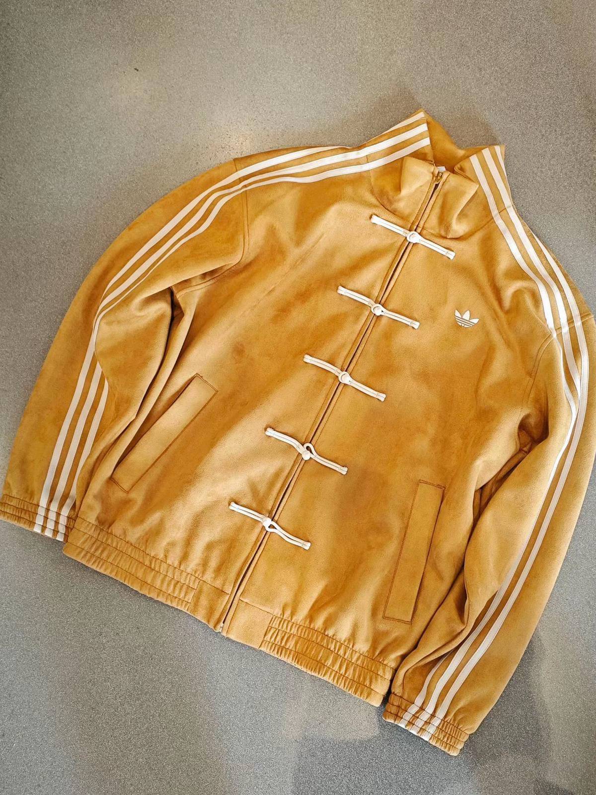 Yellow CNY Suede Jacket – Oversized Unisex Chinese-Inspired Streetwear
